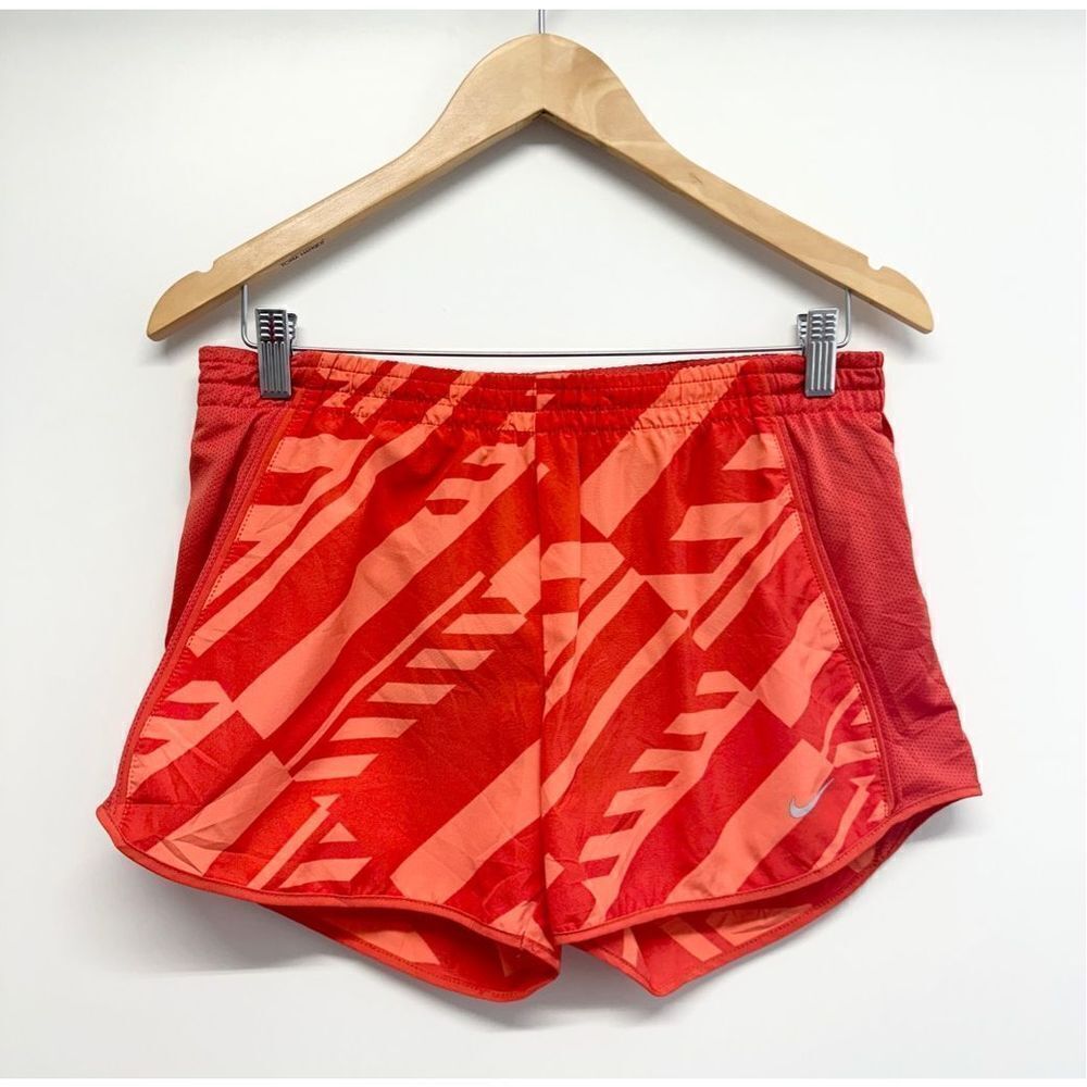 Nike Shorts Womens Size Small Orange Athletic‎ DRI-FIT Lined